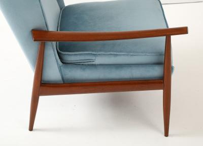 Arne Vodder 1950s Arne Vodder Attributed Wing back Teak Lounge Chair