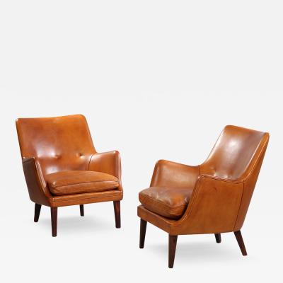 Arne Vodder AV 53 LOUNGE CHAIRS BY ARNE VODDER FOR IVAN SCHLECHTER