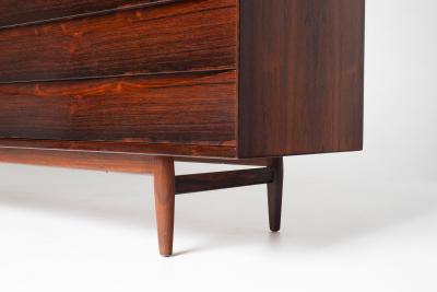 Arne Vodder Arne Vodder Brazilian Rosewood Dresser with Sculptural Drawer Fronts