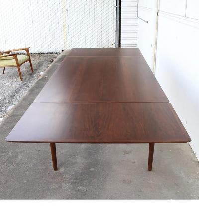 Arne Vodder Arne Vodder George Tanier Siebart Mobler Extendable Dining Table Ck Dims