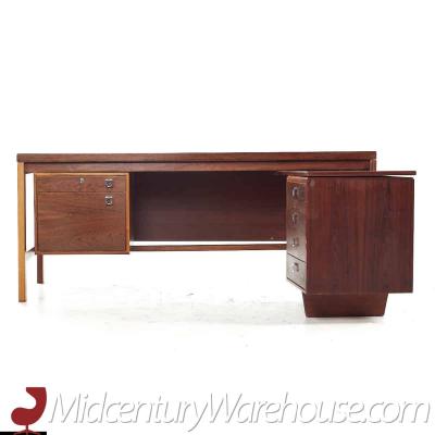 Arne Vodder Arne Vodder Mid Century Danish Rosewood L Desk