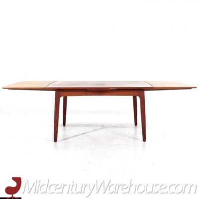 Arne Vodder Arne Vodder Mid Century Danish Teak Hidden Leaf Dining Table