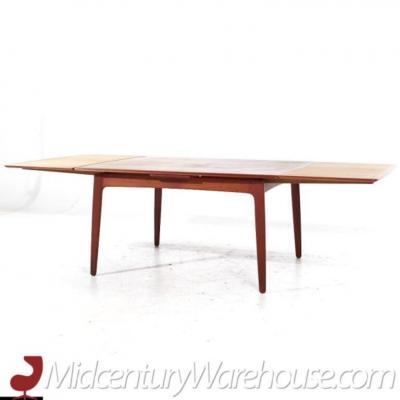 Arne Vodder Arne Vodder Mid Century Danish Teak Hidden Leaf Dining Table