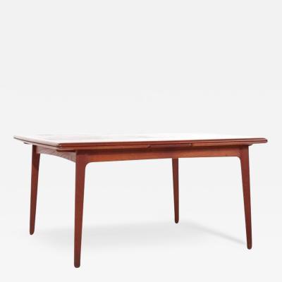 Arne Vodder Arne Vodder Mid Century Danish Teak Hidden Leaf Dining Table