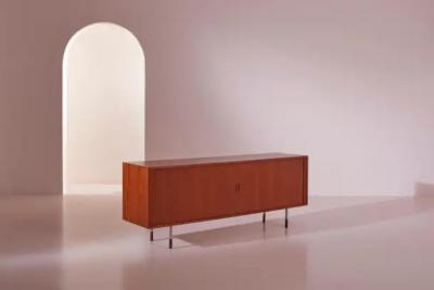 Arne Vodder Arne Vodder Sideboard for Sibast M bler in Teak and Metal Denmark 1960s