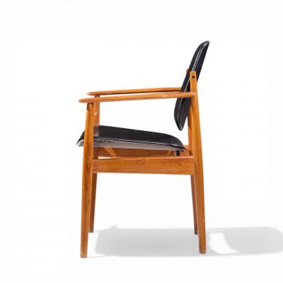 Arne Vodder Arne Vodder for France Son FD 184 Mid Century Danish Teak Dining Chairs Pair