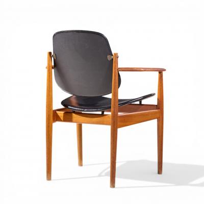 Arne Vodder Arne Vodder for France Son FD 184 Mid Century Danish Teak Dining Chairs Pair