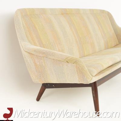 Arne Vodder Arne Vodder for George Tanier Mid Century Danish Walnut Loveseat