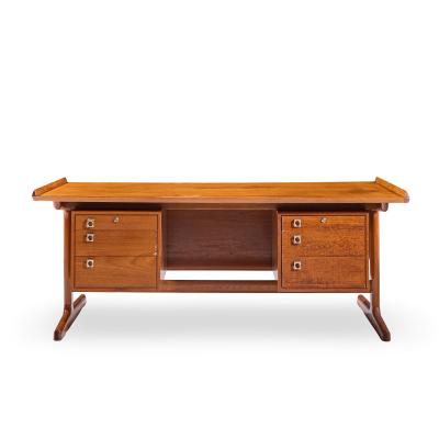 Arne Vodder Arne Vodder for HP Hansen Mid Century Danish Teak Executive Desk