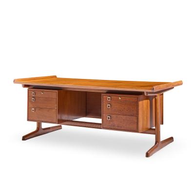 Arne Vodder Arne Vodder for HP Hansen Mid Century Danish Teak Executive Desk