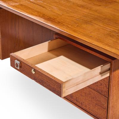 Arne Vodder Arne Vodder for HP Hansen Mid Century Danish Teak Executive Desk