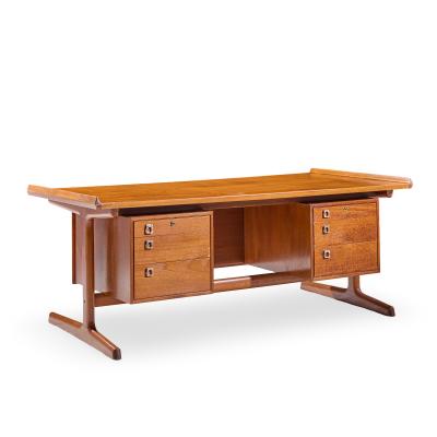 Arne Vodder Arne Vodder for HP Hansen Mid Century Danish Teak Executive Desk