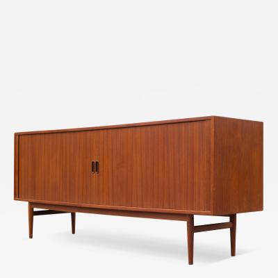 Arne Vodder Arne Vodder for Sibast 75 Tambour Door Credenza Cabinet in Teak Made in Denmark