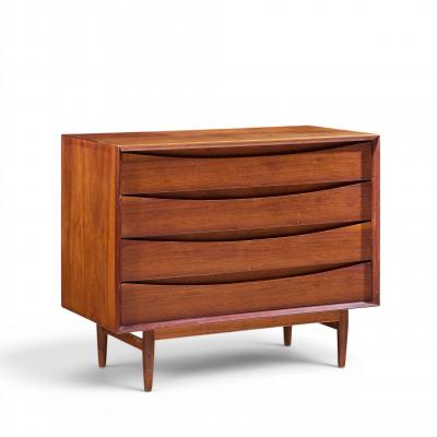 Arne Vodder Arne Vodder for Sibast Mid Century Danish Teak 4 Drawer Dresser
