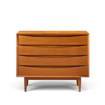 Arne Vodder Arne Vodder for Sibast Mid Century Danish Teak 4 Drawer Dresser