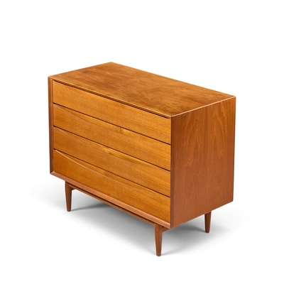 Arne Vodder Arne Vodder for Sibast Mid Century Danish Teak 4 Drawer Dresser