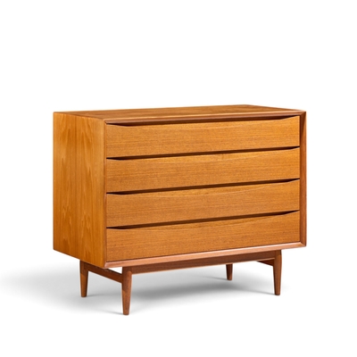 Arne Vodder Arne Vodder for Sibast Mid Century Danish Teak 4 Drawer Dresser