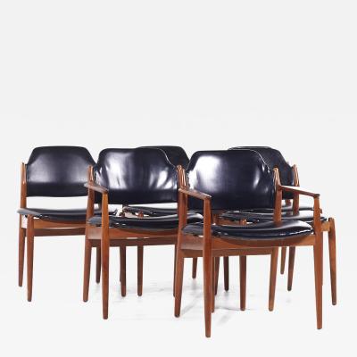 Arne Vodder Arne Vodder for Sibast Mid Century Danish Teak Dining Chairs Set of 6