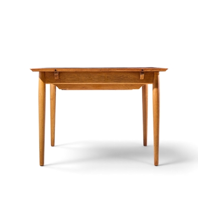 Arne Vodder Arne Vodder for Sibast Mid Century Danish Teak Dining Table with 2 Leaves