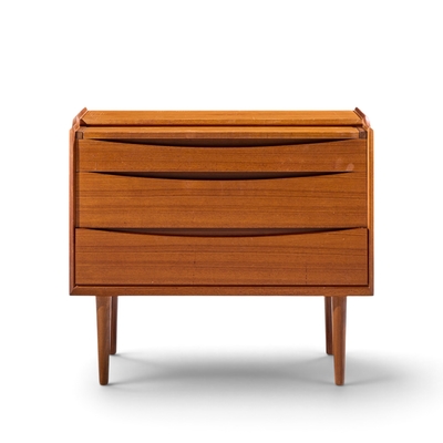 Arne Vodder Arne Vodder for Sibast Mid Century Danish Teak Dressing Table Vanity Dresser