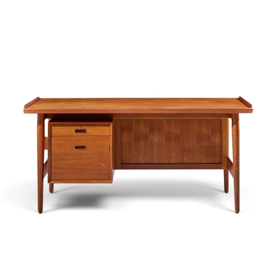 Arne Vodder Arne Vodder for Sibast Mid Century Danish Teak Executive Desk