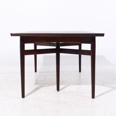 Arne Vodder Arne Vodder for Sibast Model 201 MCM Rosewood Expanding Dining Table 2 Leaves