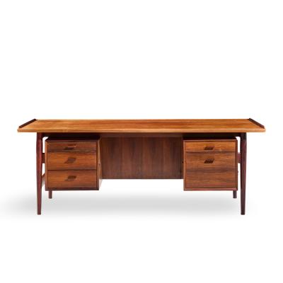 Arne Vodder Arne Vodder for Sibast Model 207 Mid Century Brazilian Rosewood Executive Desk