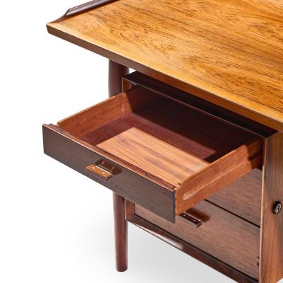 Arne Vodder Arne Vodder for Sibast Model 207 Mid Century Brazilian Rosewood Executive Desk