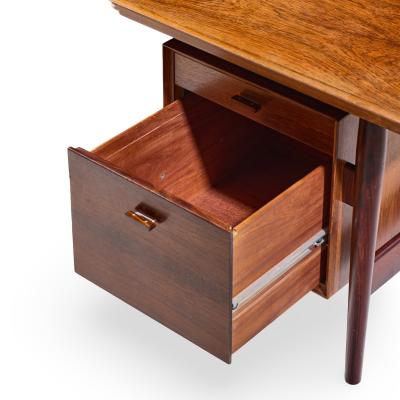 Arne Vodder Arne Vodder for Sibast Model 207 Mid Century Brazilian Rosewood Executive Desk