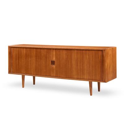 Arne Vodder Arne Vodder for Sibast Model 37 Danish Teak Tambour Door Sideboard Credenza