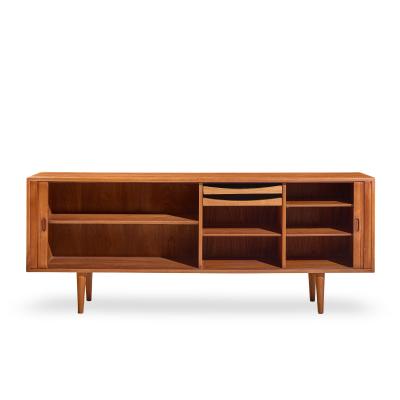 Arne Vodder Arne Vodder for Sibast Model 37 Danish Teak Tambour Door Sideboard Credenza