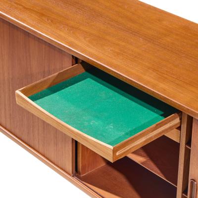 Arne Vodder Arne Vodder for Sibast Model 37 Danish Teak Tambour Door Sideboard Credenza