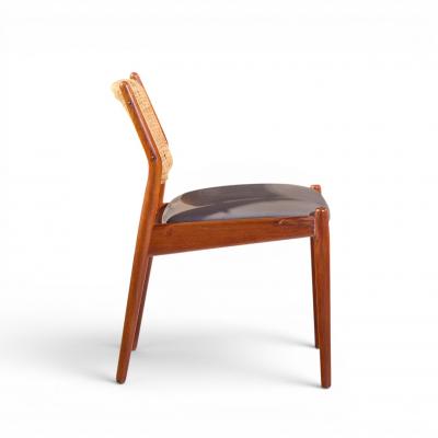 Arne Vodder Arne Vodder for Sibast Model 51 Danish Teak and Cane Dining Chairs Set of 6
