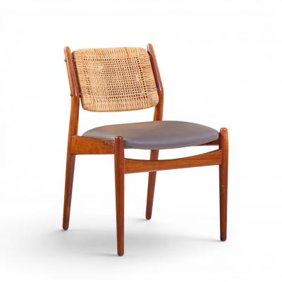 Arne Vodder Arne Vodder for Sibast Model 51 Danish Teak and Cane Dining Chairs Set of 6