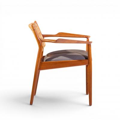 Arne Vodder Arne Vodder for Sibast Model 51 Danish Teak and Cane Dining Chairs Set of 6