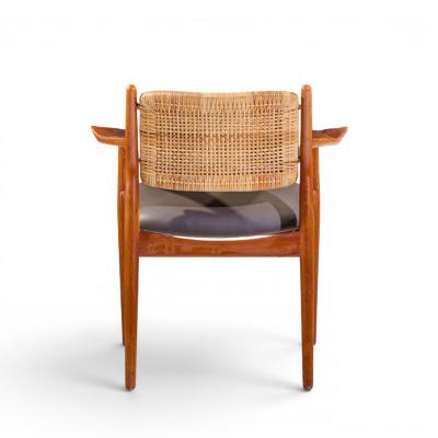 Arne Vodder Arne Vodder for Sibast Model 51 Danish Teak and Cane Dining Chairs Set of 6