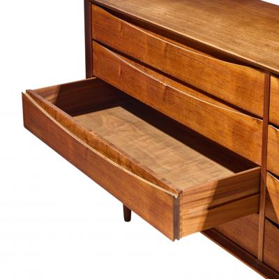 Arne Vodder Arne Vodder for Sibast Triennale Mid Century Danish Teak 8 Drawer Dresser