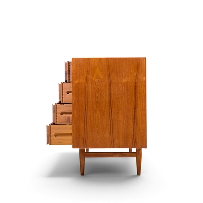 Arne Vodder Arne Vodder for Sibast Triennale Mid Century Danish Teak 8 Drawer Dresser