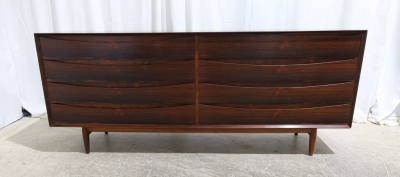 Arne Vodder Rare Arne Vodder 8 Drawer Dresser in Rosewood c 1960s