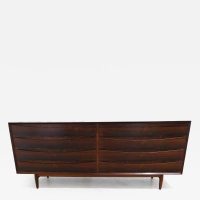 Arne Vodder Rare Arne Vodder 8 Drawer Dresser in Rosewood c 1960s