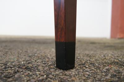 Arne Vodder Round Rosewood Dining Table with Extension by Arne Vodder