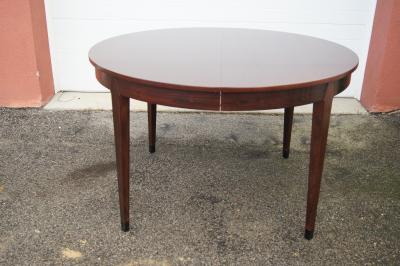 Arne Vodder Round Rosewood Dining Table with Extension by Arne Vodder