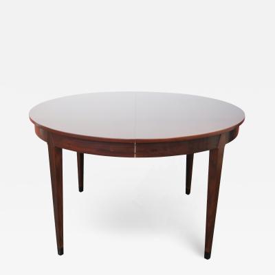 Arne Vodder Round Rosewood Dining Table with Extension by Arne Vodder