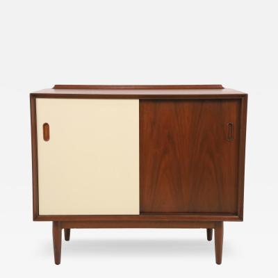 Arne Vodder Scandinavian Modern Walnut Triennale Cabinet Designed by Arne Vodder