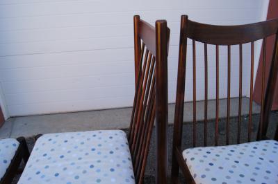 Arne Vodder Set of Four Rosewood Dining Chairs Model 422 by Arne Vodder for Sibast