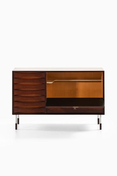 Arne Vodder Sideboard in Rosewood and Steel by Arne Vodder 1950s