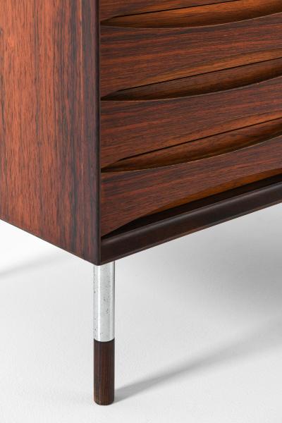 Arne Vodder Sideboard in Rosewood and Steel by Arne Vodder 1950s