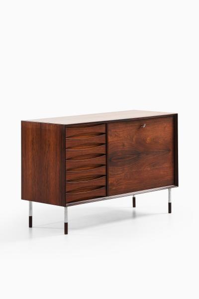 Arne Vodder Sideboard in Rosewood and Steel by Arne Vodder 1950s