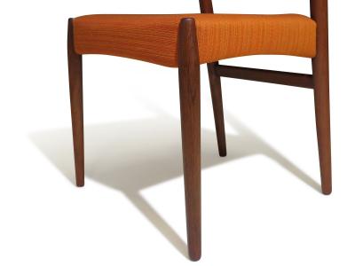 Arne Vodder Six Sculptural Rosewood Dining Chairs Arne Vodder Denmark 1955