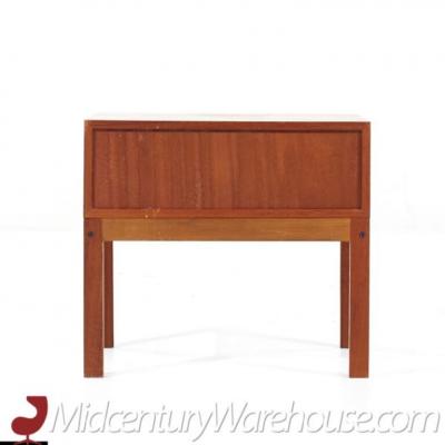Arne Wahl Iversen Arne Iversen Mid Century Danish Teak Nightstands Pair